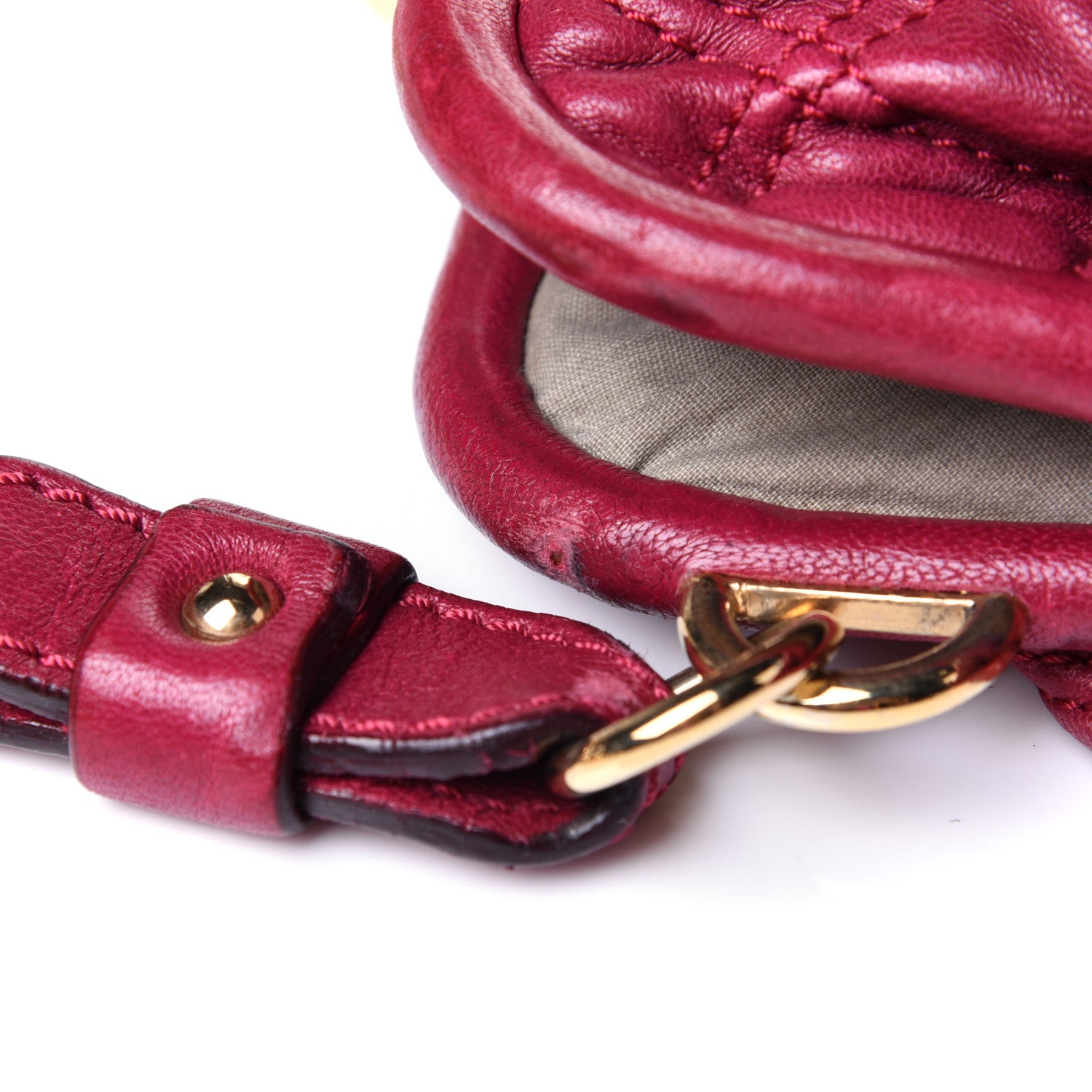 Marc Jacobs Calfskin Quilted Little Stam Pink 12 of 13