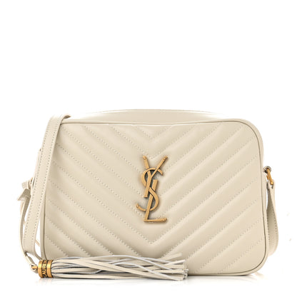 Saint Laurent Calfskin Matelasse Monogram Lou Camera Bag Blanc Vintage 1 of 10