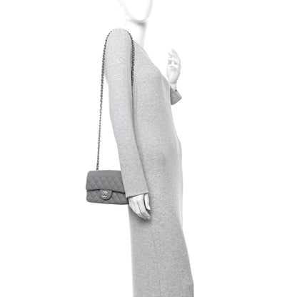 Chanel Caviar Quilted Mini Rectangular Flap Grey 2 of 12