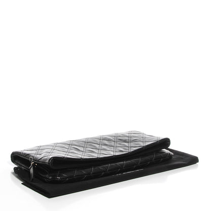 Chanel Calfskin Stitched Thin City Clutch Black 4 of 9