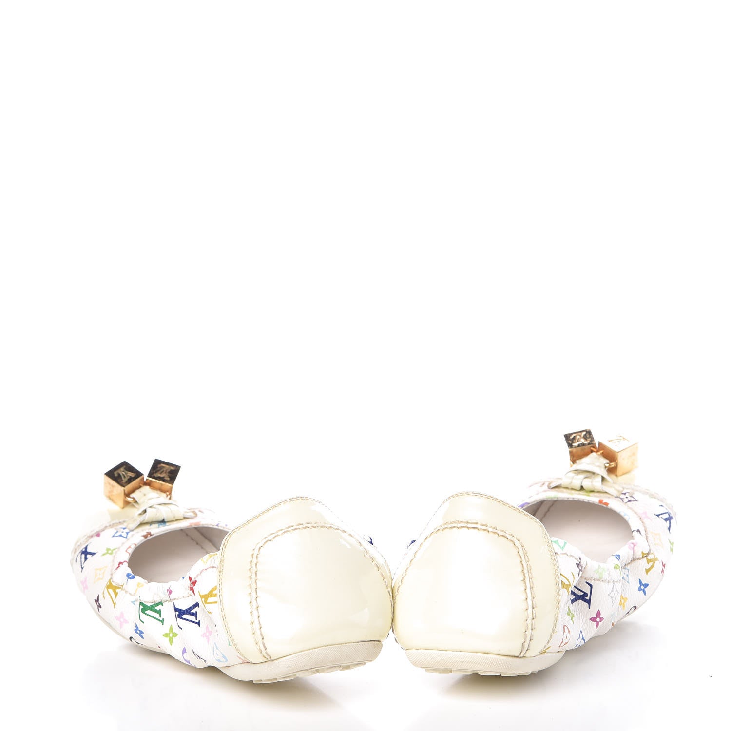 Louis Vuitton Monogram Multicolor Lovely Ballet Flats 36 White 5 of 19