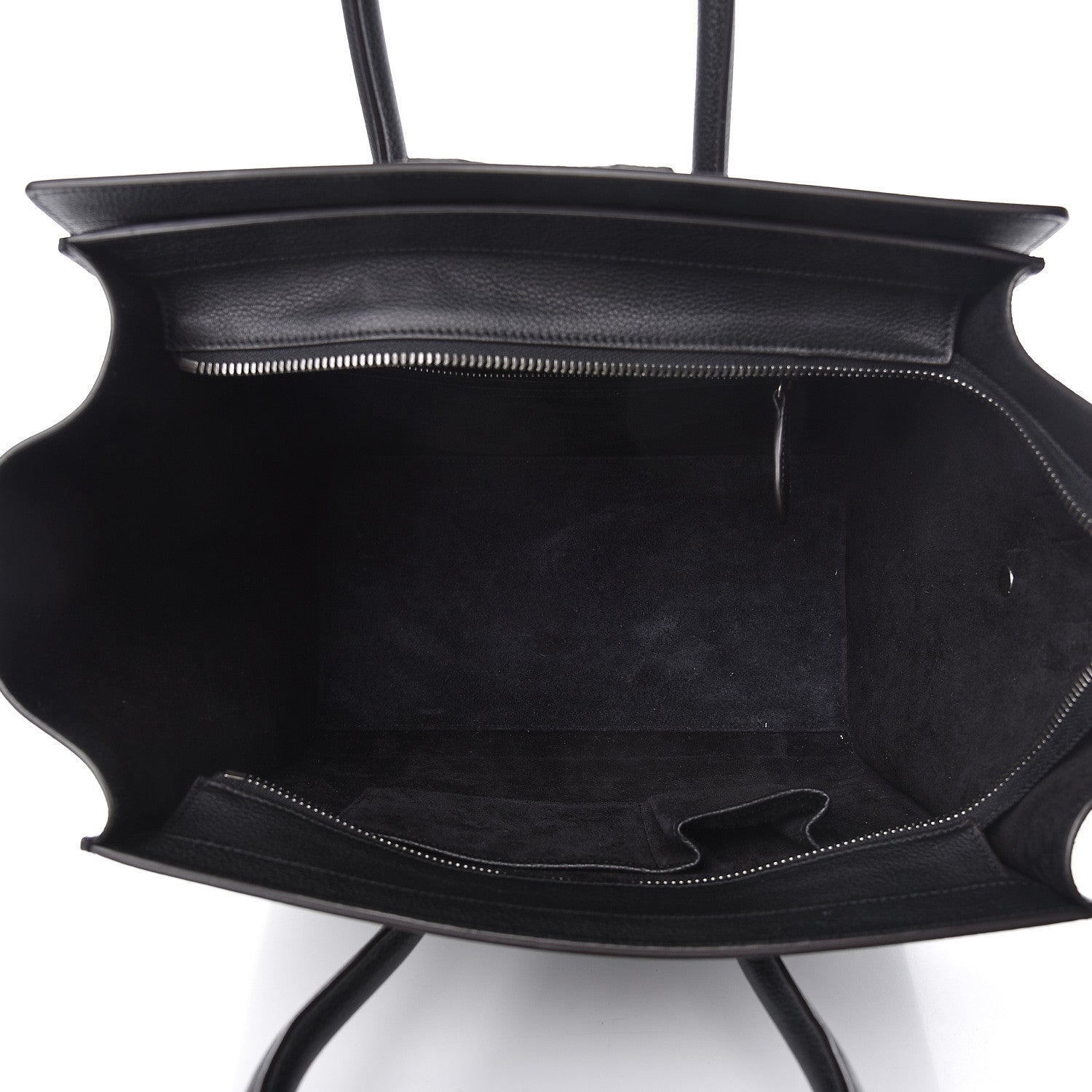 Celine Drummed Calfskin Mini Luggage Black 5 of 11