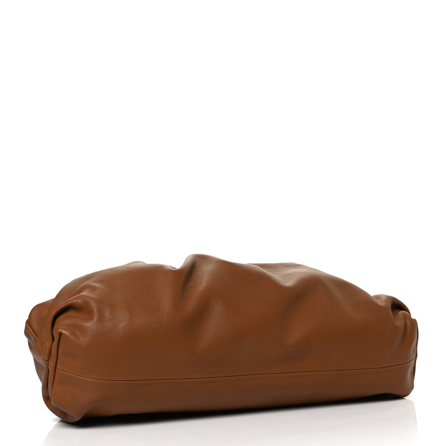 Smooth Butter Calf The Pouch Oversized Clutch Cammello