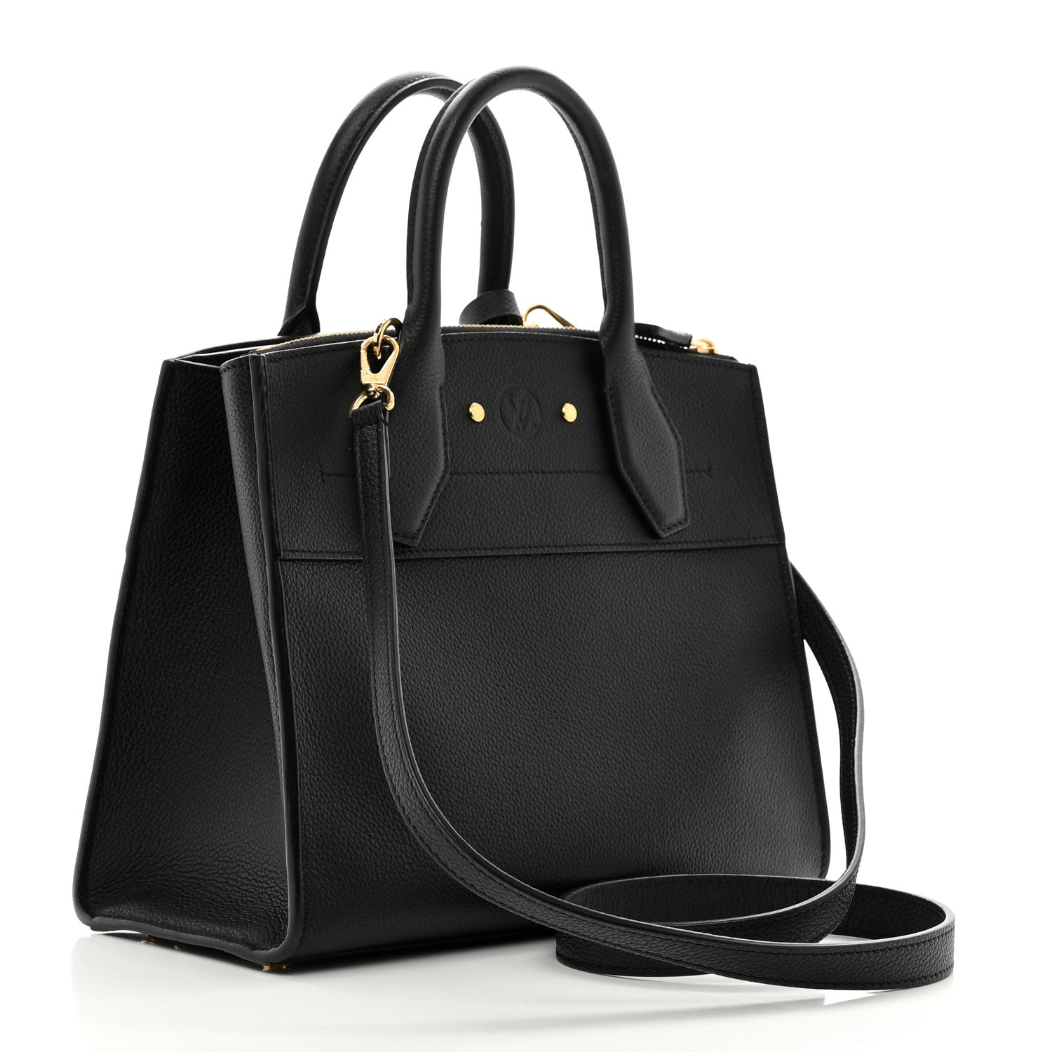 Louis Vuitton Taurillon City Steamer PM Black 3 of 10