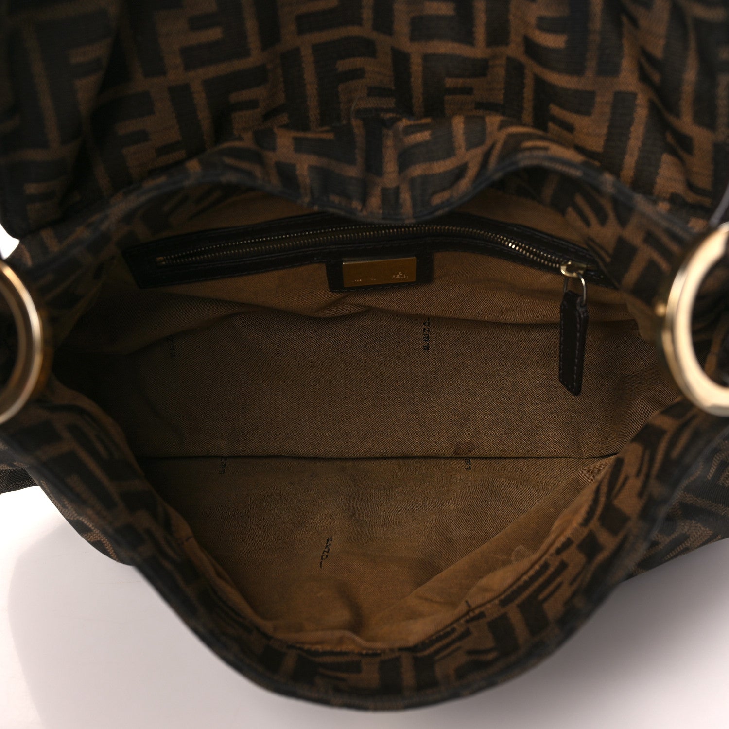 Fendi Zucca Medium Chef Shoulder Bag Tobacco 5 of 12