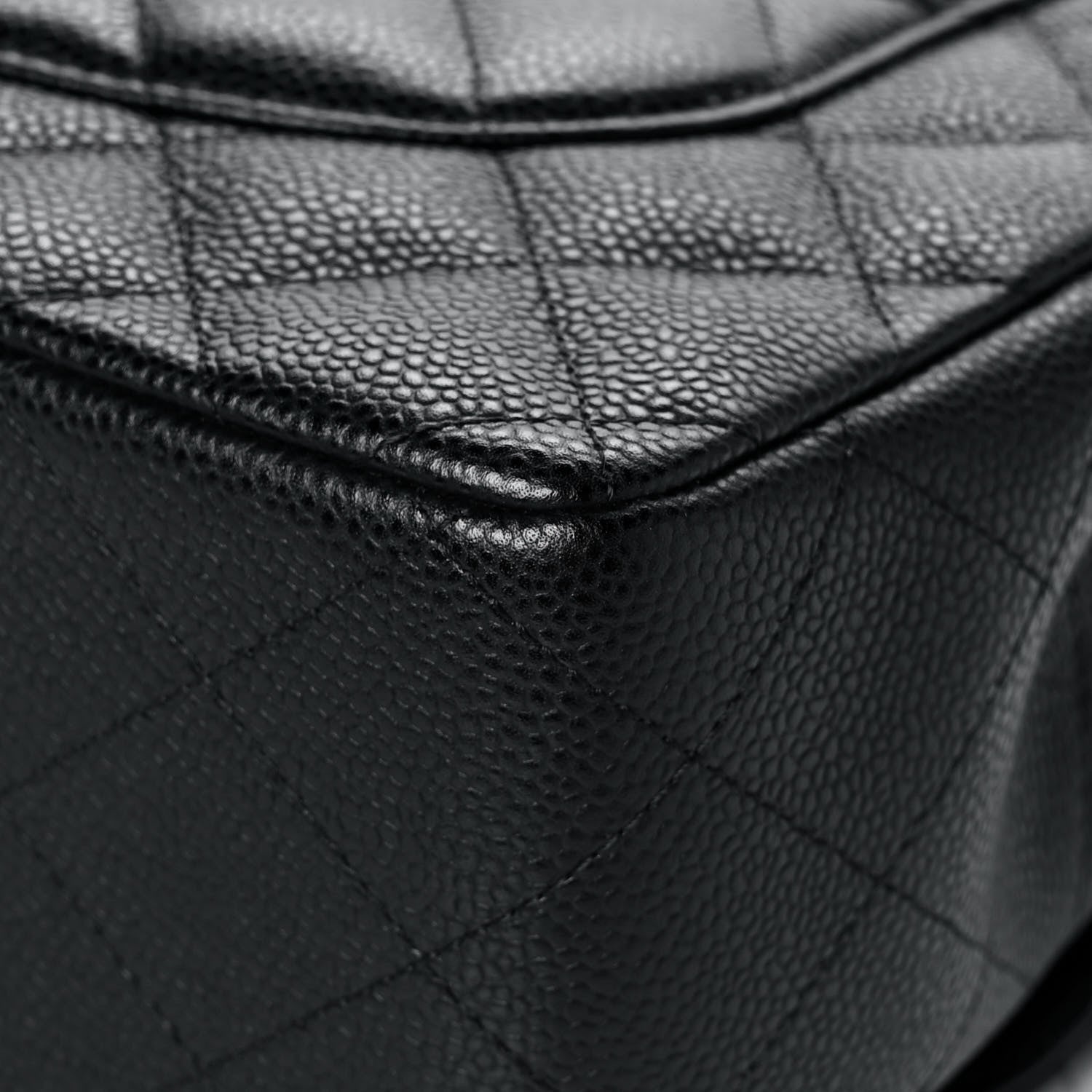 Chanel Caviar Quilted Jumbo Double Flap Black 12 of 16