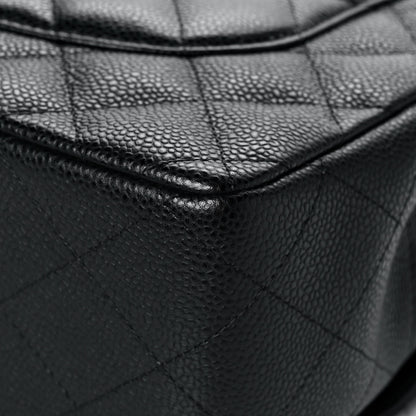 Chanel Caviar Quilted Jumbo Double Flap Black 12 of 16
