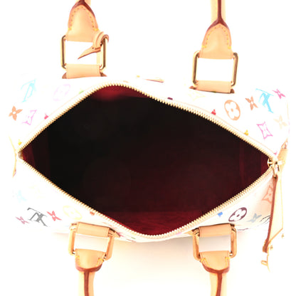 Louis Vuitton Monogram Multicolor Speedy 30 White 5 of 9