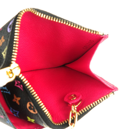 Louis Vuitton Monogram Multicolor Key Pouch Black Grenade 2 of 7