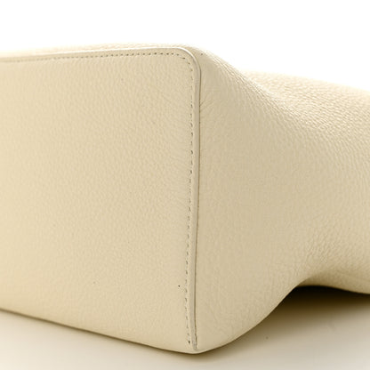 Loro Piana Grained Calfskin Braided L27 Extra Pocket Pouch Whisper White Blue Marine 9 of 10