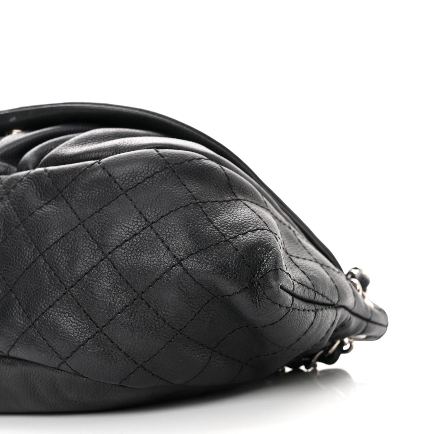 Chanel Caviar Half Moon Wallet On Chain WOC Black 9 of 11