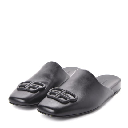 Balenciaga Calfskin BB Mules 35.5 Black 3 of 10