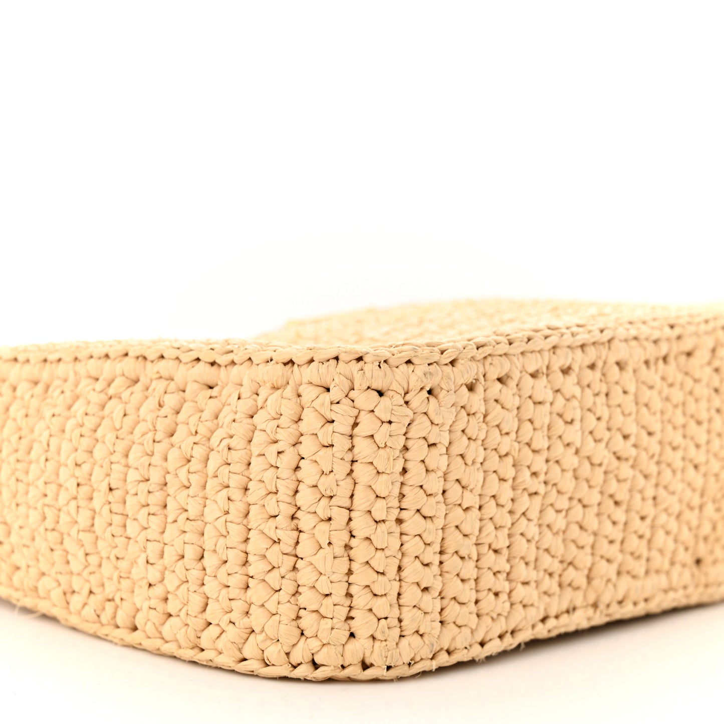 Yarn Raffia Effect Crochet Re-Edition 2005 Shoulder Bag Naturale