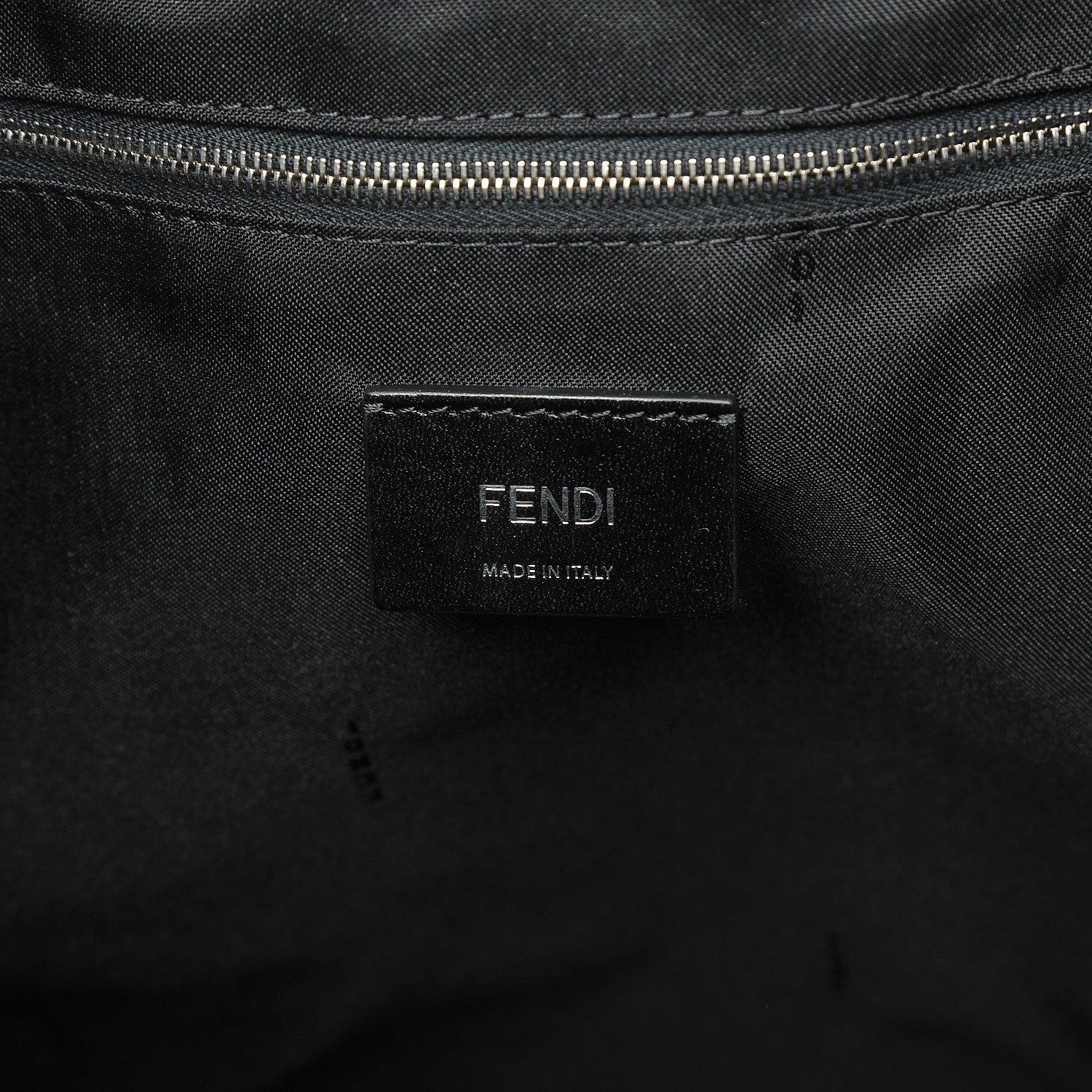 Fendi Nylon Vitello Liberty Metal Monster Eyes Tote Black 6 of 9