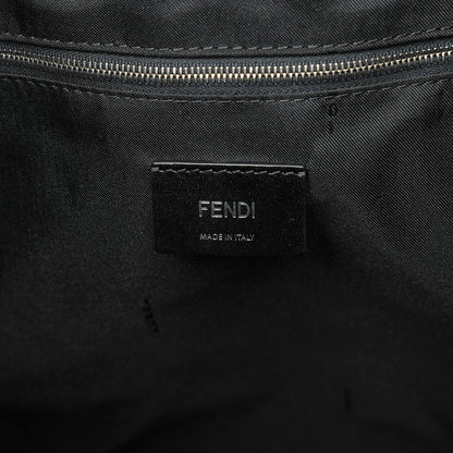 Fendi Nylon Vitello Liberty Metal Monster Eyes Tote Black 6 of 9