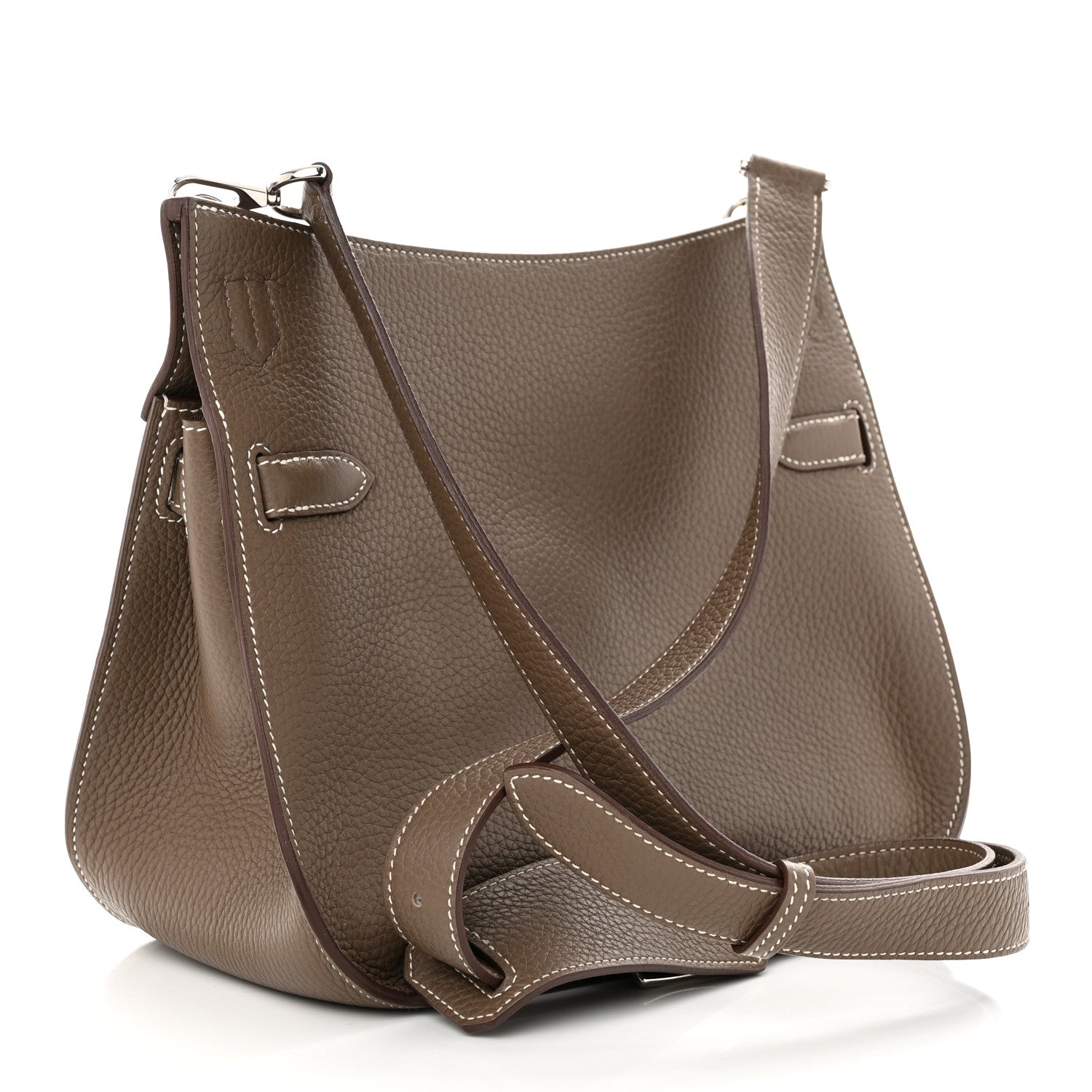 Hermes Taurillon Clemence Jypsiere 28 Etoupe 3 of 12