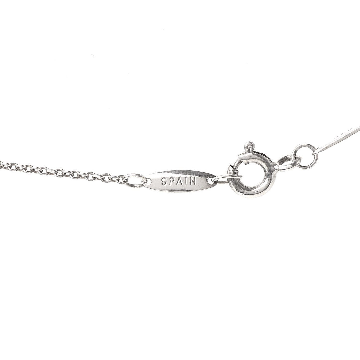 Sterling Silver Aquamarine Elsa Peretti Color By The Yard Pendant Necklace