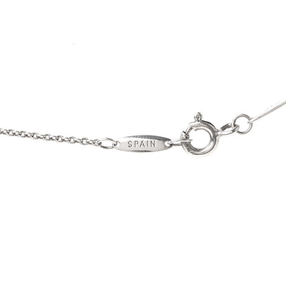Tiffany Sterling Silver Aquamarine Elsa Peretti Color By The Yard Pendant Necklace 4 of 8