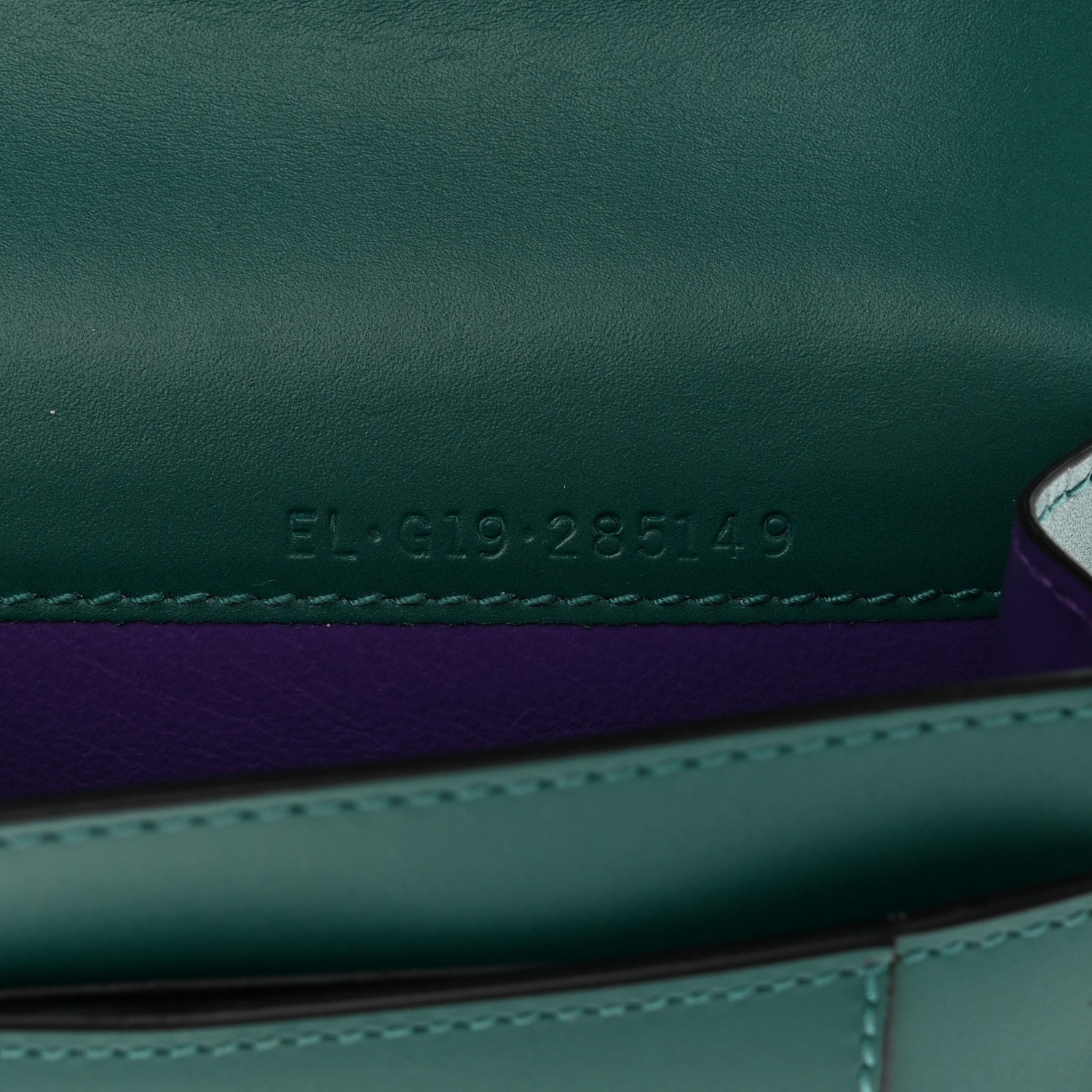Bulgari Calfskin Serpenti Forever Purse Card Holder Emerald Violet Amethyst 10 of 17