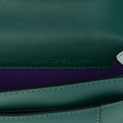 Bulgari Calfskin Serpenti Forever Purse Card Holder Emerald Violet Amethyst 10 of 17