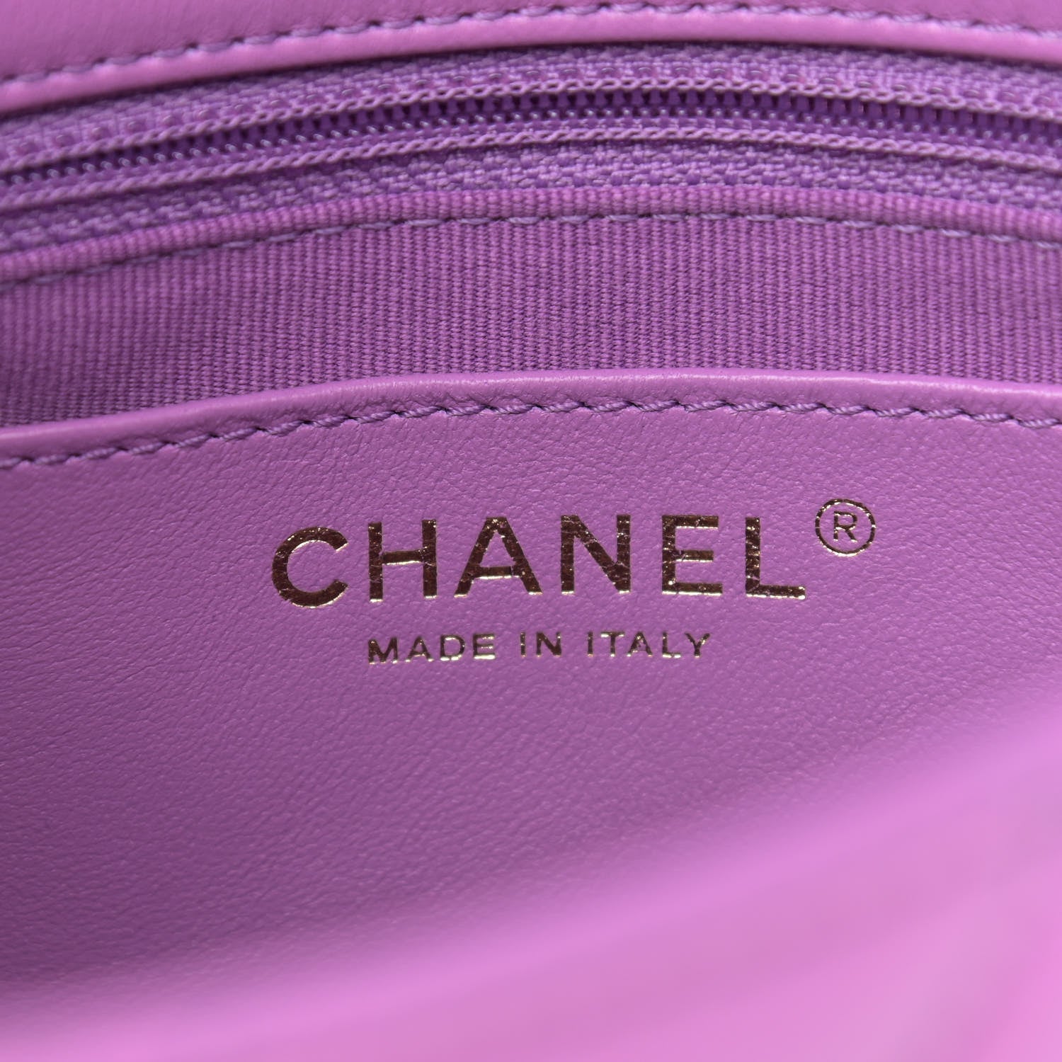 Chanel Lambskin Quilted Small CC Funky Town Flap Purple 6 of 11