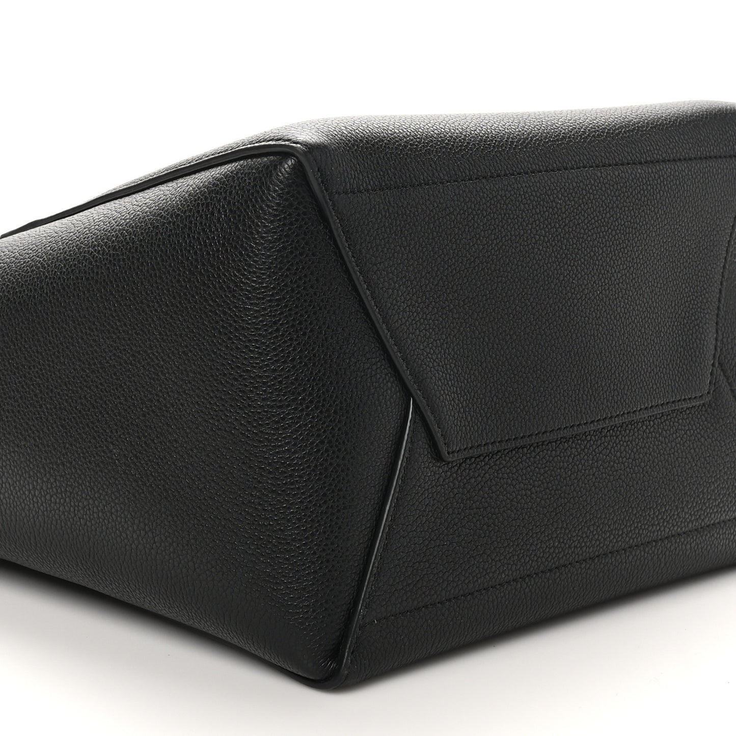 Soft Grained Calfskin Sangle Bucket Bag Black