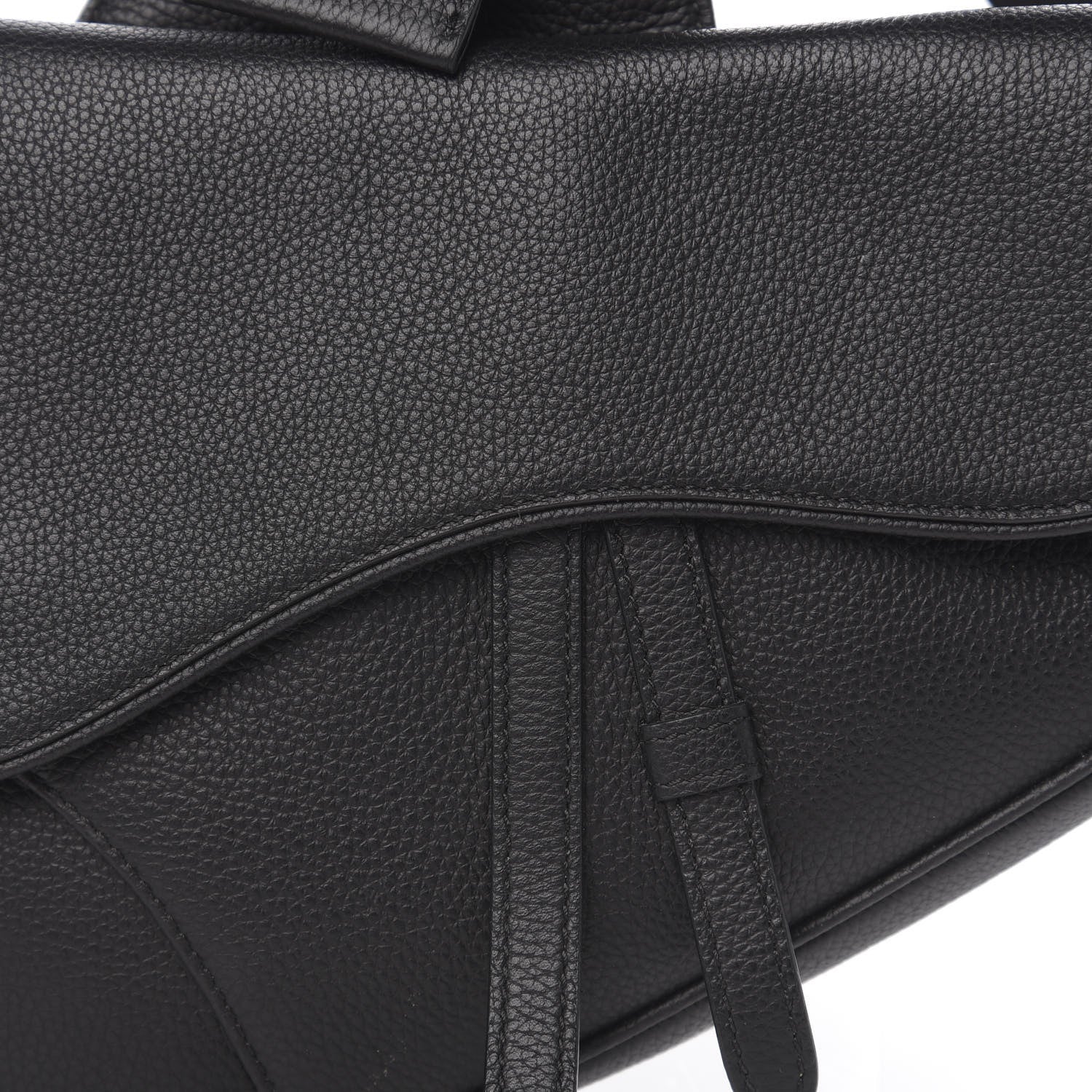 Christian Dior Calfskin Mens Saddle Bag Black 9 of 9