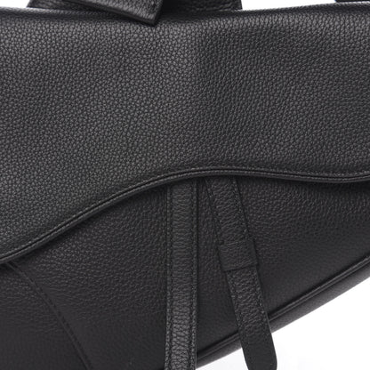 Christian Dior Calfskin Mens Saddle Bag Black 9 of 9