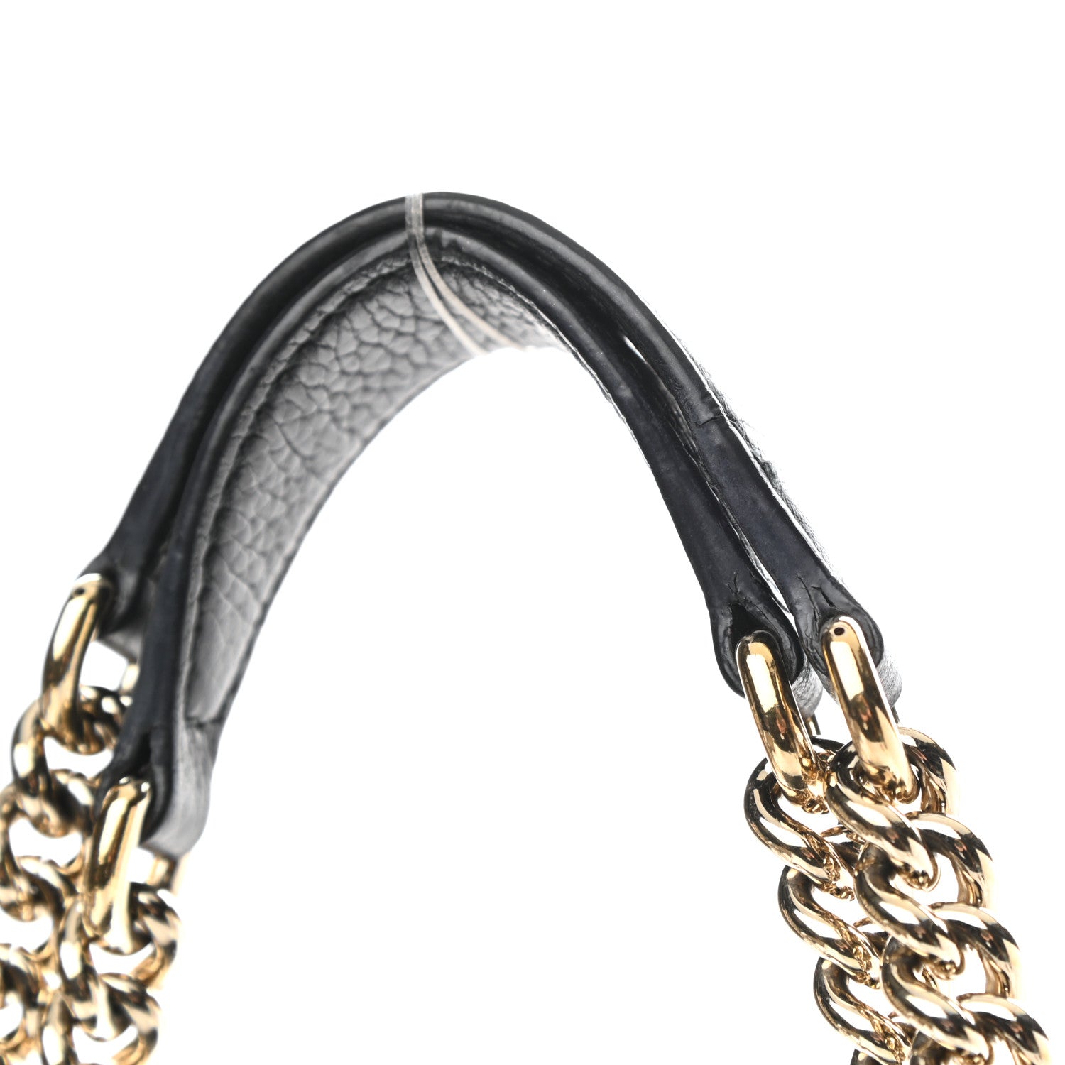 Gucci Pebbled Calfskin Medium Soho Chain Shoulder Bag Black 14 of 16