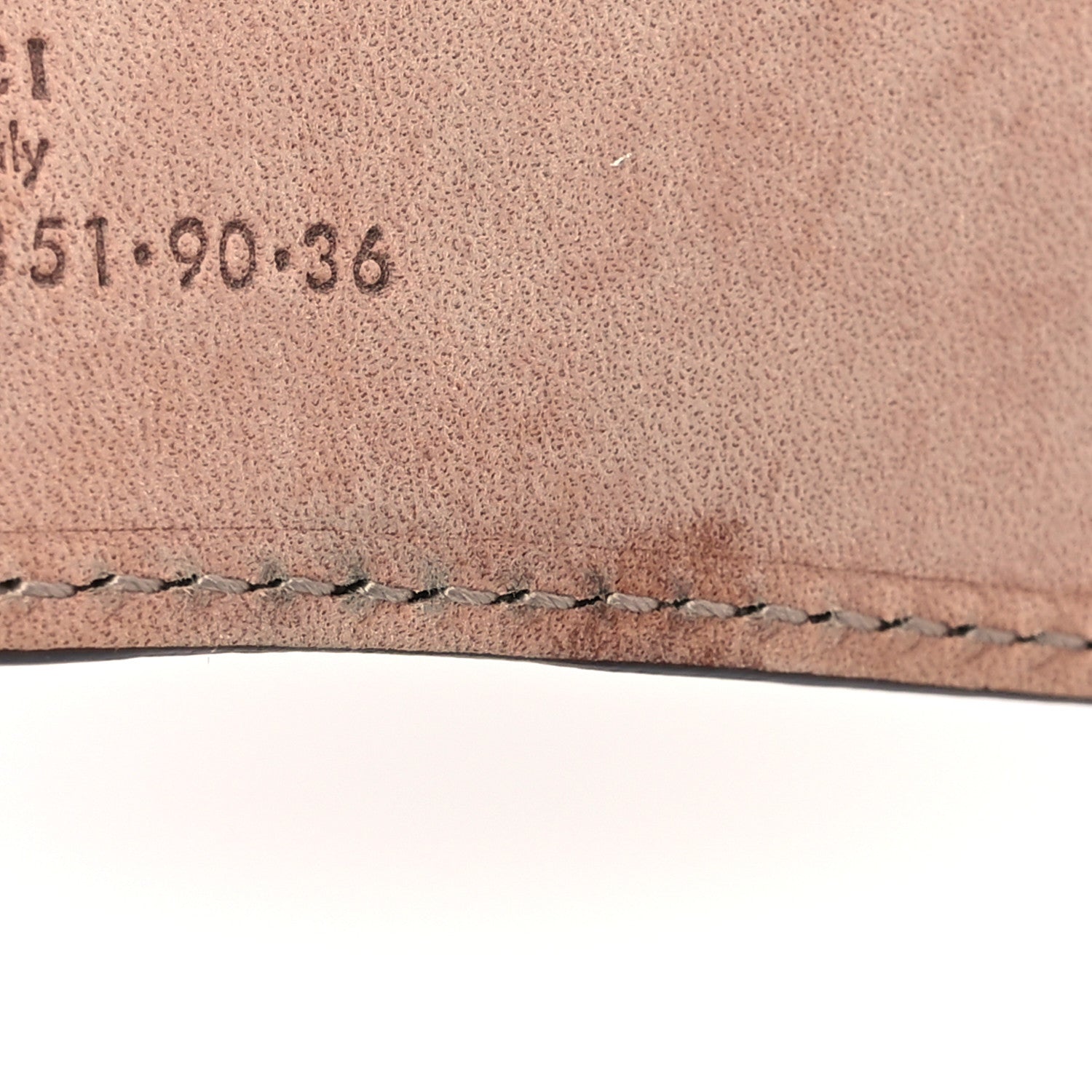 Gucci Metallic Guccissima Signature Interlocking G 40mm Belt 90 36 Cognac Brown 7 of 8