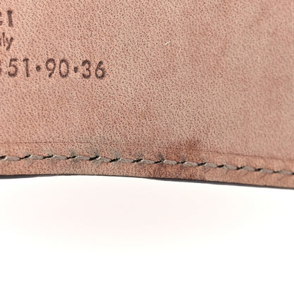 Gucci Metallic Guccissima Signature Interlocking G 40mm Belt 90 36 Cognac Brown 7 of 8