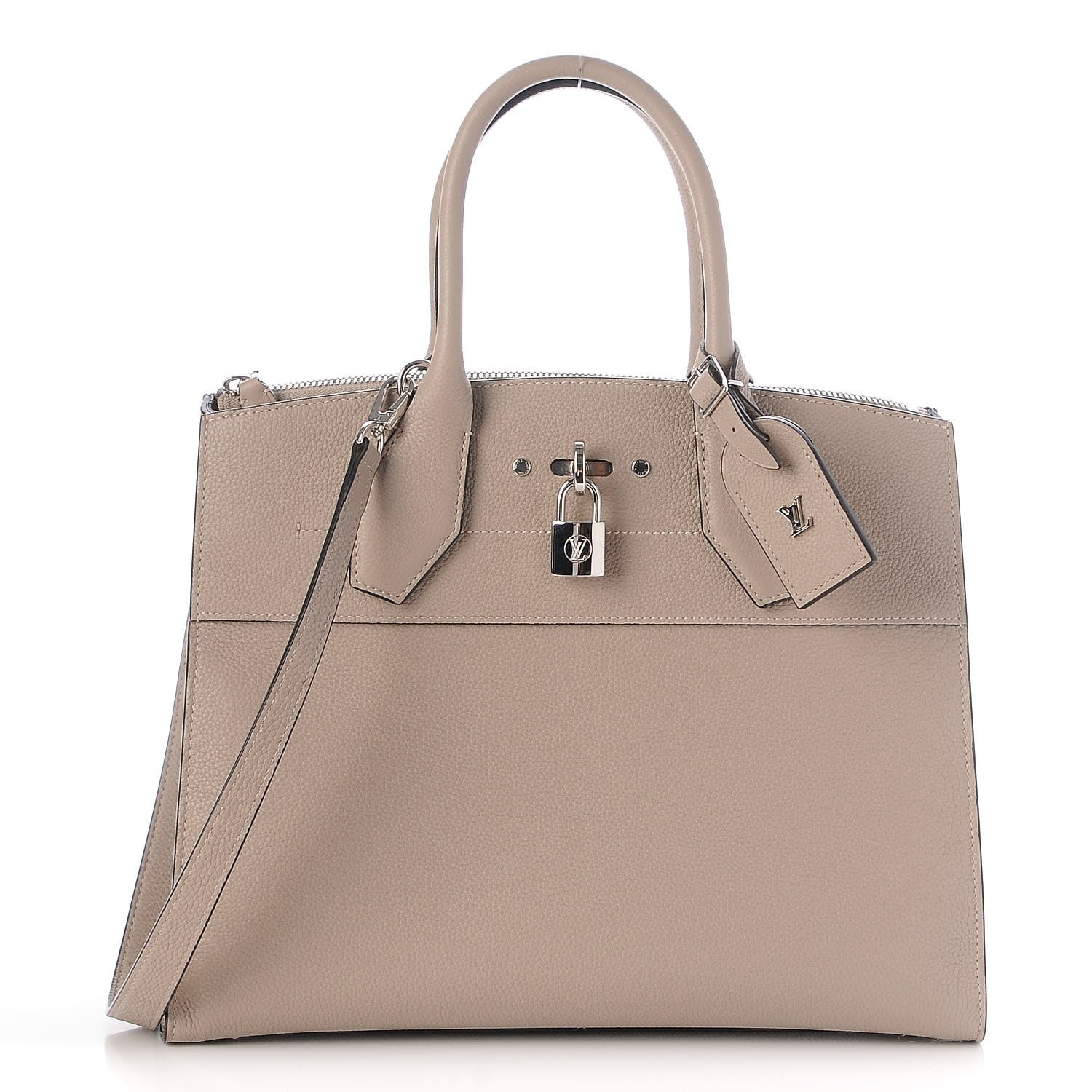 Louis Vuitton Calfskin City Steamer MM Galet 1 of 7