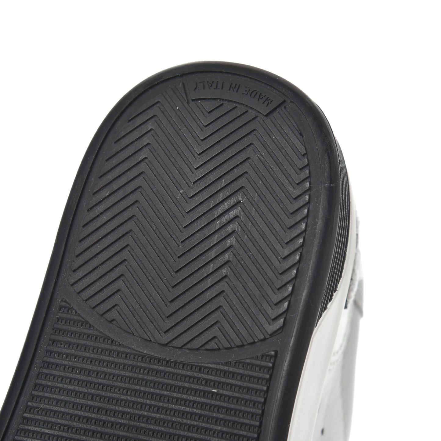 Calfskin Womens Logo Sneakers 35 Black White