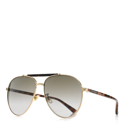 Gucci Aviator Sunglasses GG0014S Brown 1 of 6