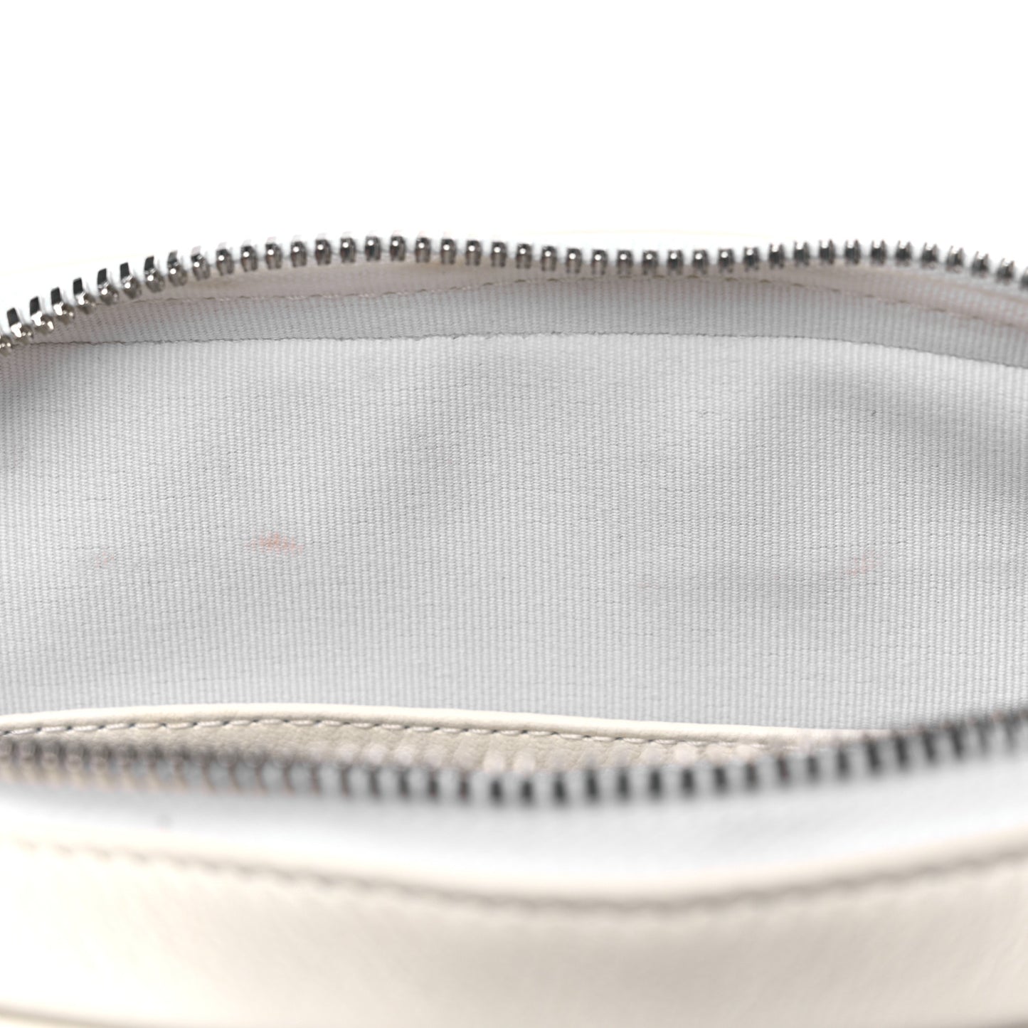 Calfskin Quilted Small Camera Case White