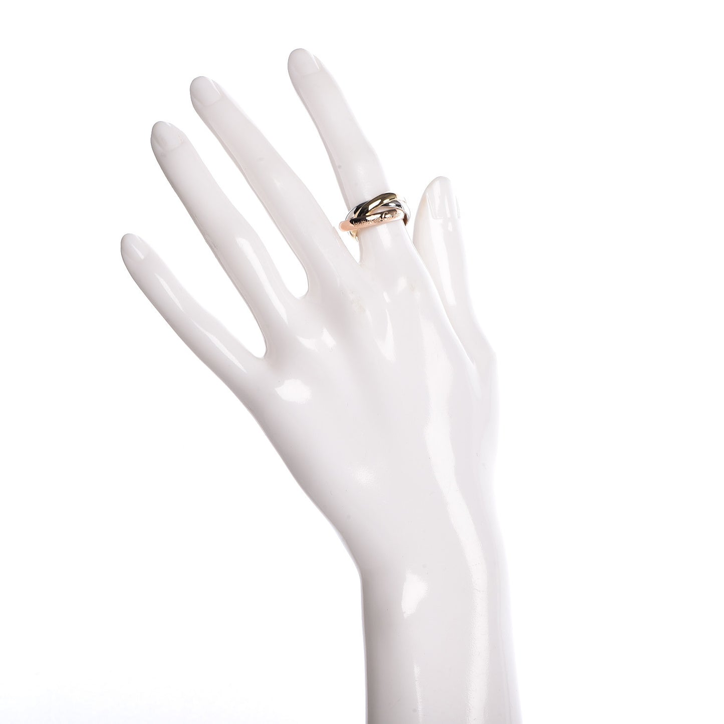 18K Pink Yellow White Gold Classic Les Must De Trinity Ring 52 6