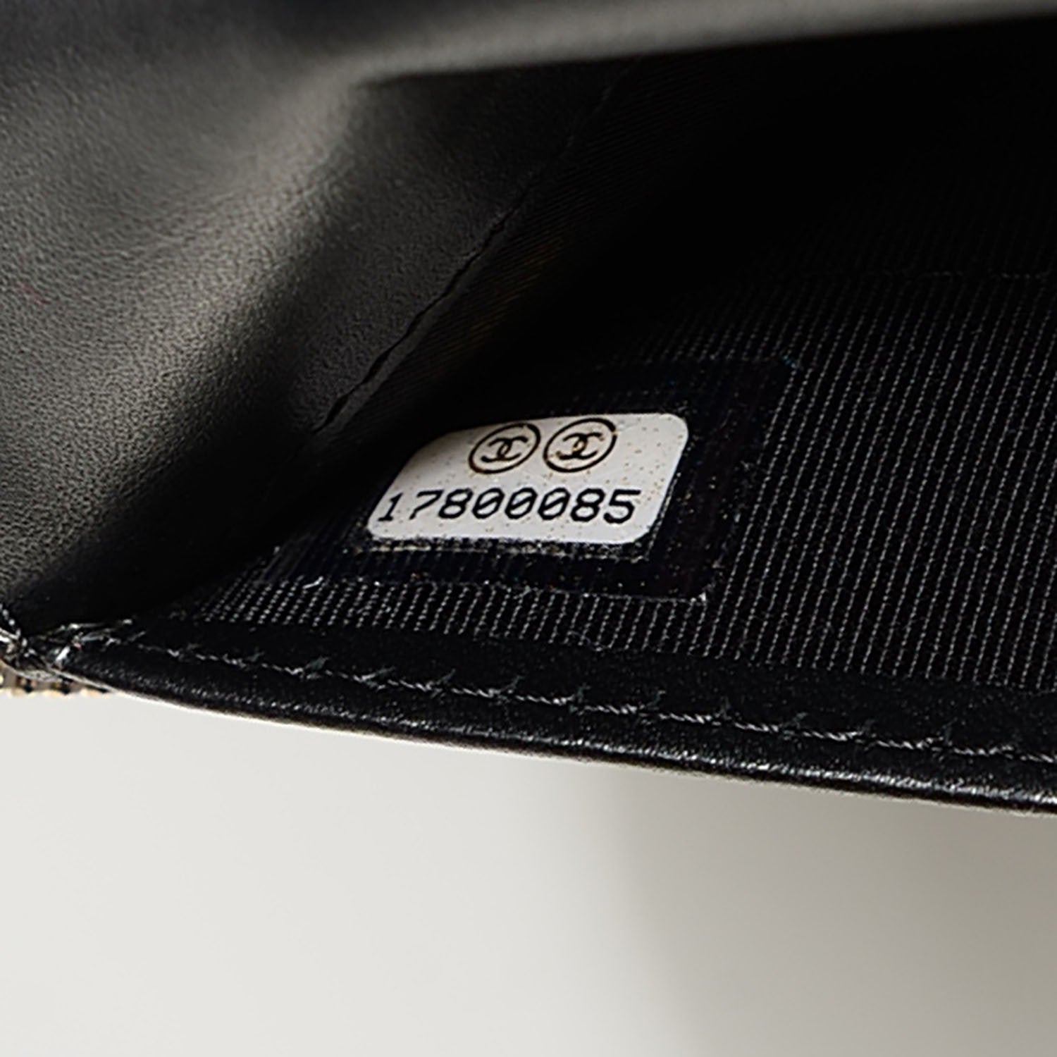 Chanel Iridescent Caviar Quilted Large Zip Around Organizer Wallet Black 7 of 9