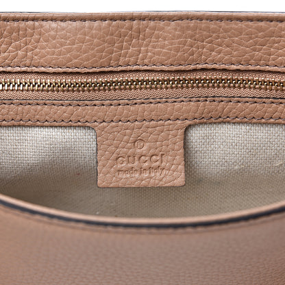 Gucci Pebbled Calfskin Medium Soho Flap Crossbody Camelia 5 of 10
