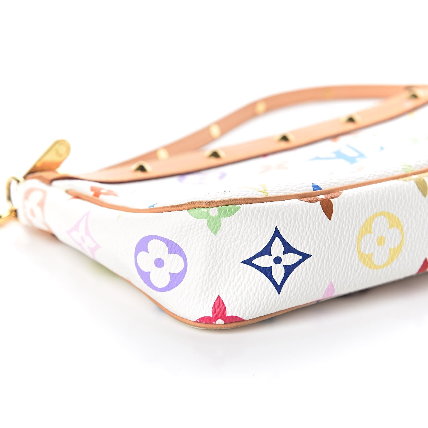 Louis Vuitton Monogram Multicolor Pochette Accessories White 9 of 10