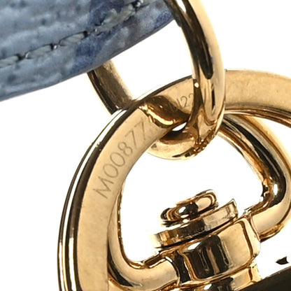 Louis Vuitton Metallic Monogram Illustre LV Garden Bag Charm Key Ring Blue 4 of 4