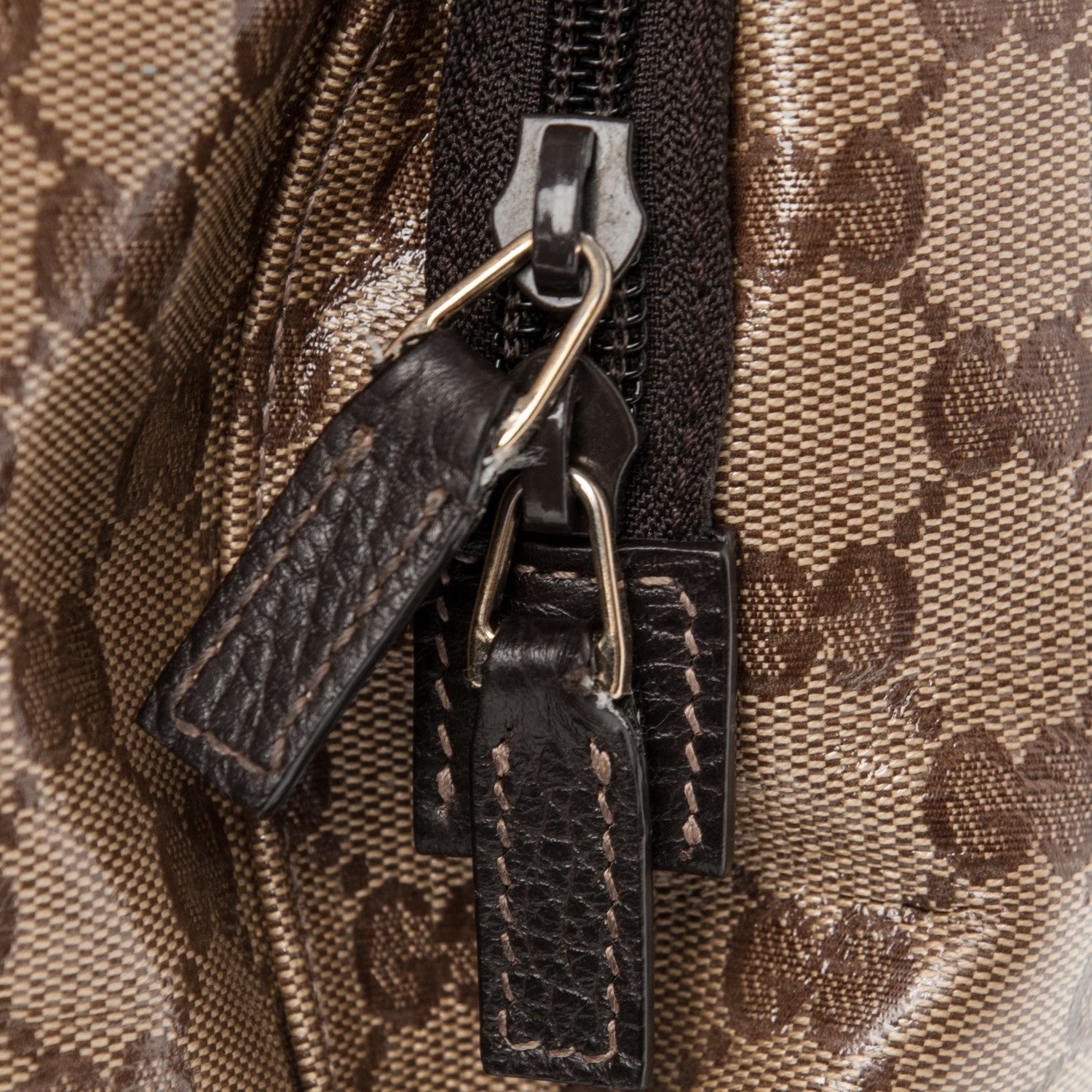 Gucci Crystal Monogram Backpack Dark Brown 9 of 9