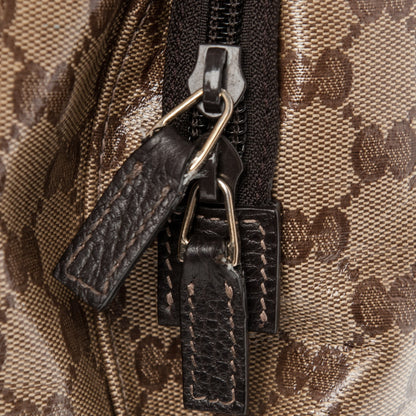 Gucci Crystal Monogram Backpack Dark Brown 9 of 9