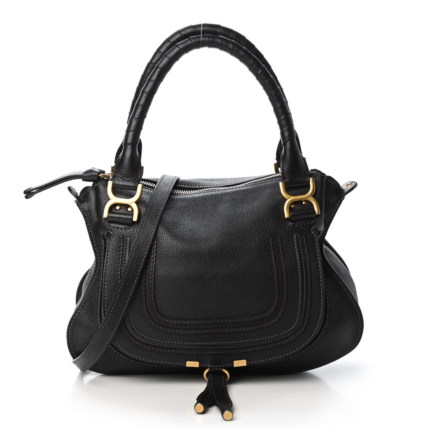Chloe Calfskin Medium Marcie Satchel Black 1 of 4