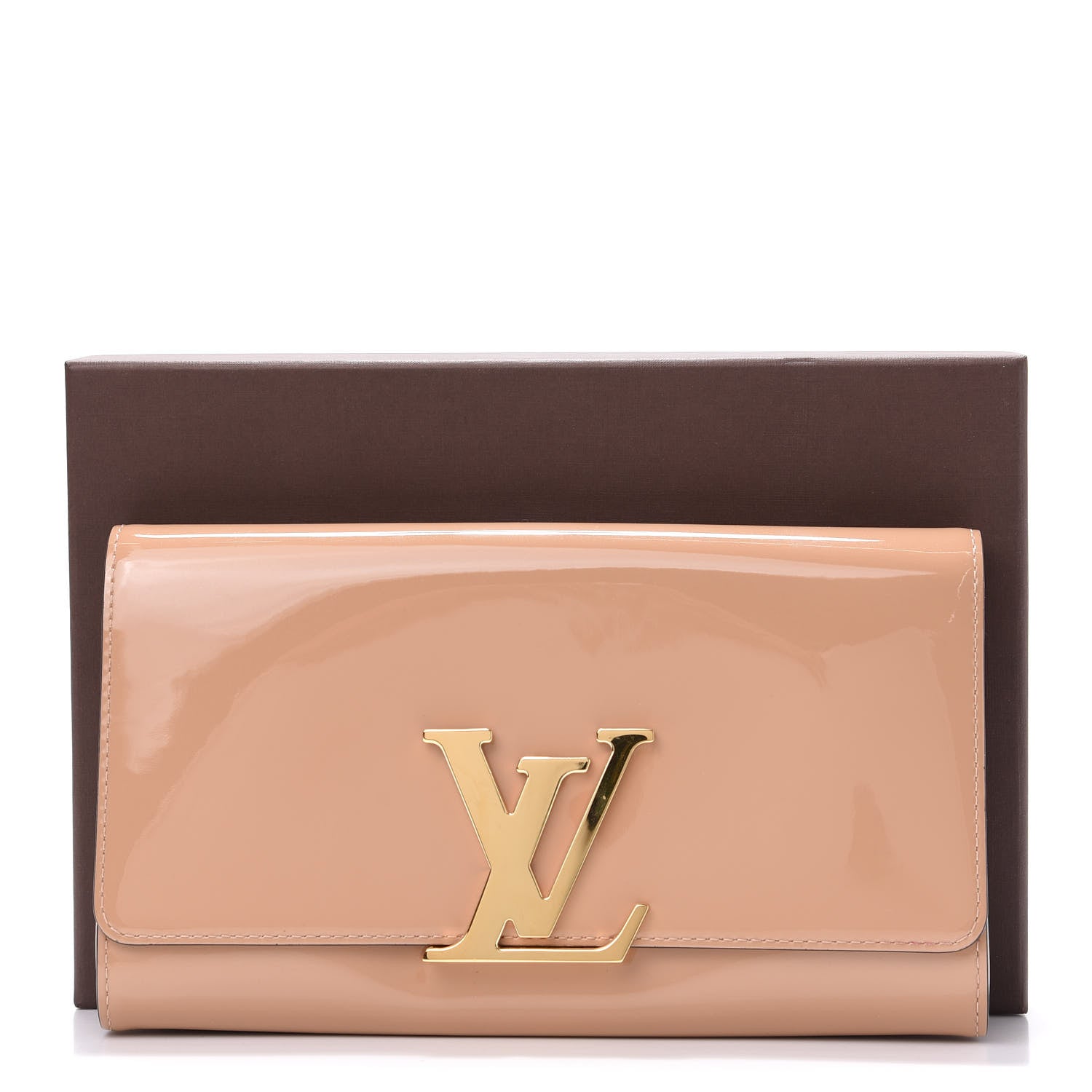 Louis Vuitton Patent Louise Clutch Nude 12 of 12