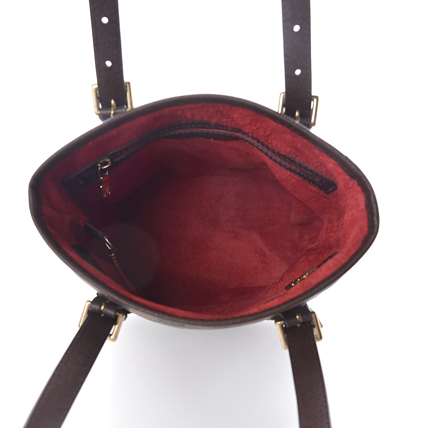 Louis Vuitton Damier Ebene Marais Bucket 23 5 of 10