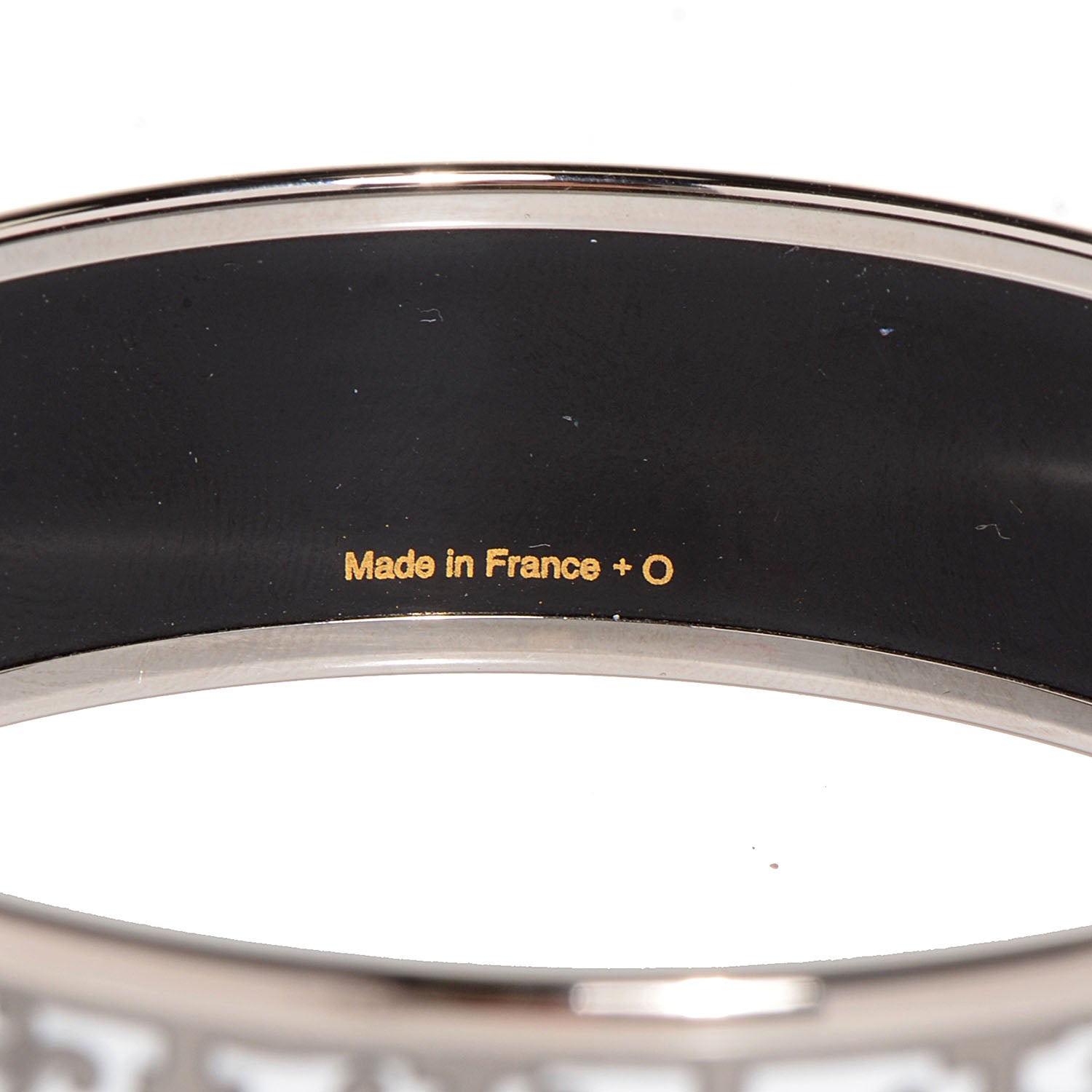 Hermes Enamel Printed Wide Balcons du Guadalquivir Bracelet 65 Silver 4 of 5