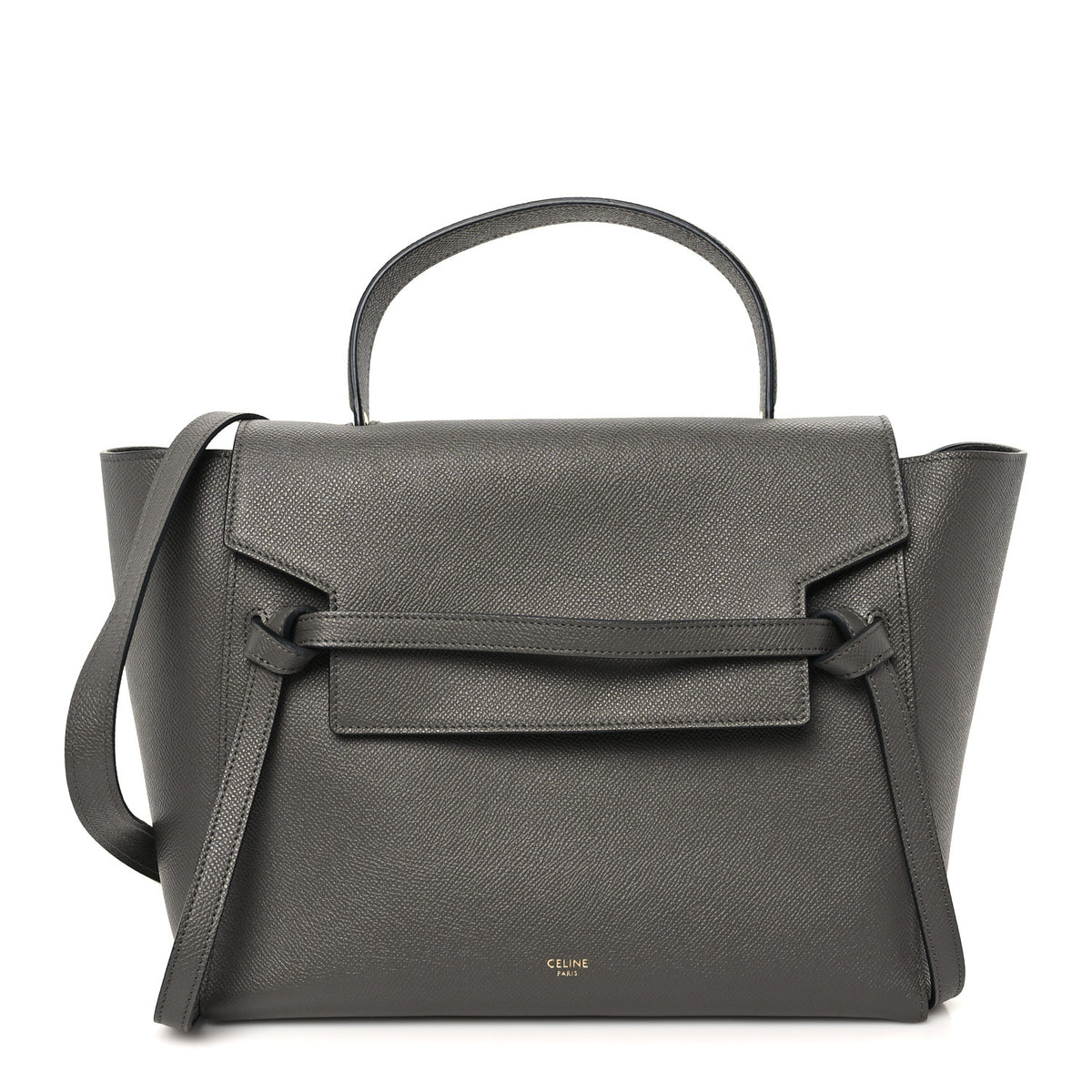Celine Grained Calfskin Mini Belt Bag Grey 1 of 10