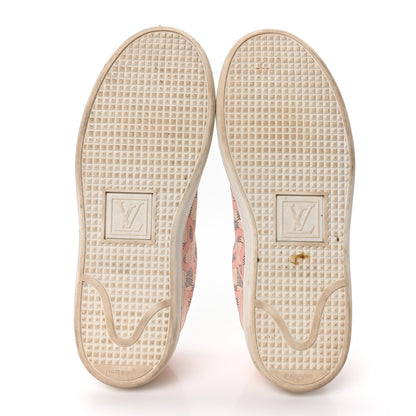 Louis Vuitton Damier Azur Tahitienne Bora Bora Sneakers 36 Rose Ballerine 6 of 9