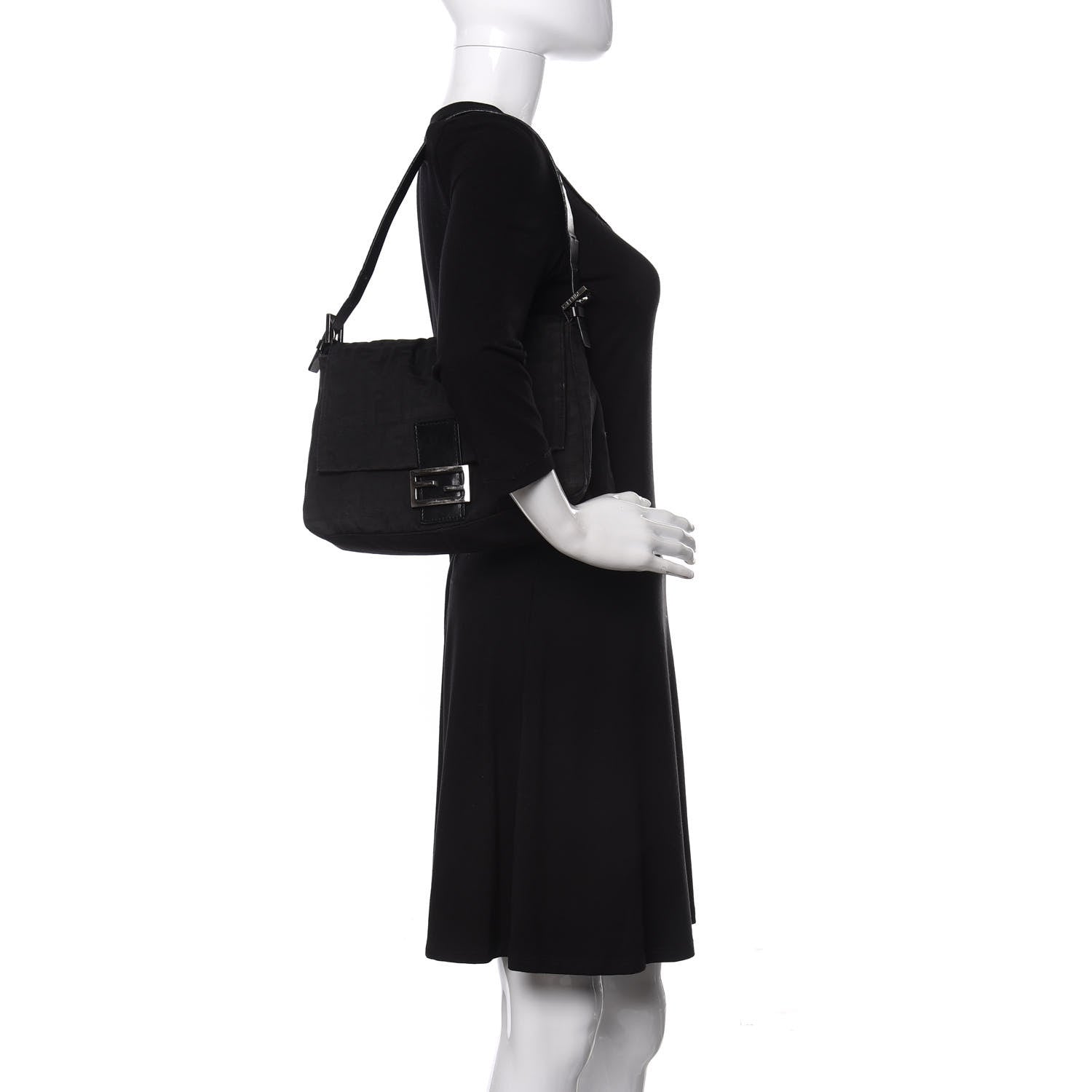 Fendi Zucca Mama Baguette Black 2 of 11