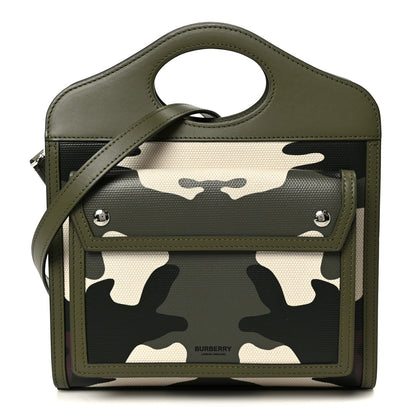 Burberry Calfskin Camouflage Mini Pocket Bag Green 1 of 13